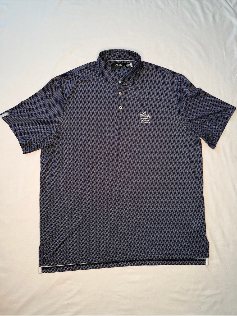 Ralph Lauren RLX PGA of America Illinois Men's Dark Navy Micro-Print Polo